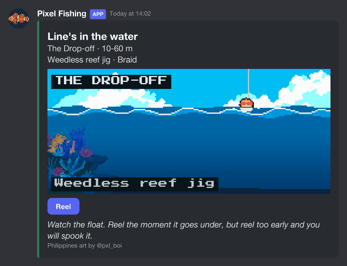 The float on the swell, then the alarm